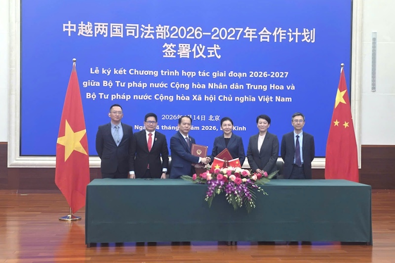 Hợp tác pháp luật và tư pháp giữa Việt Nam và Trung Quốc tiến bước, phát triển